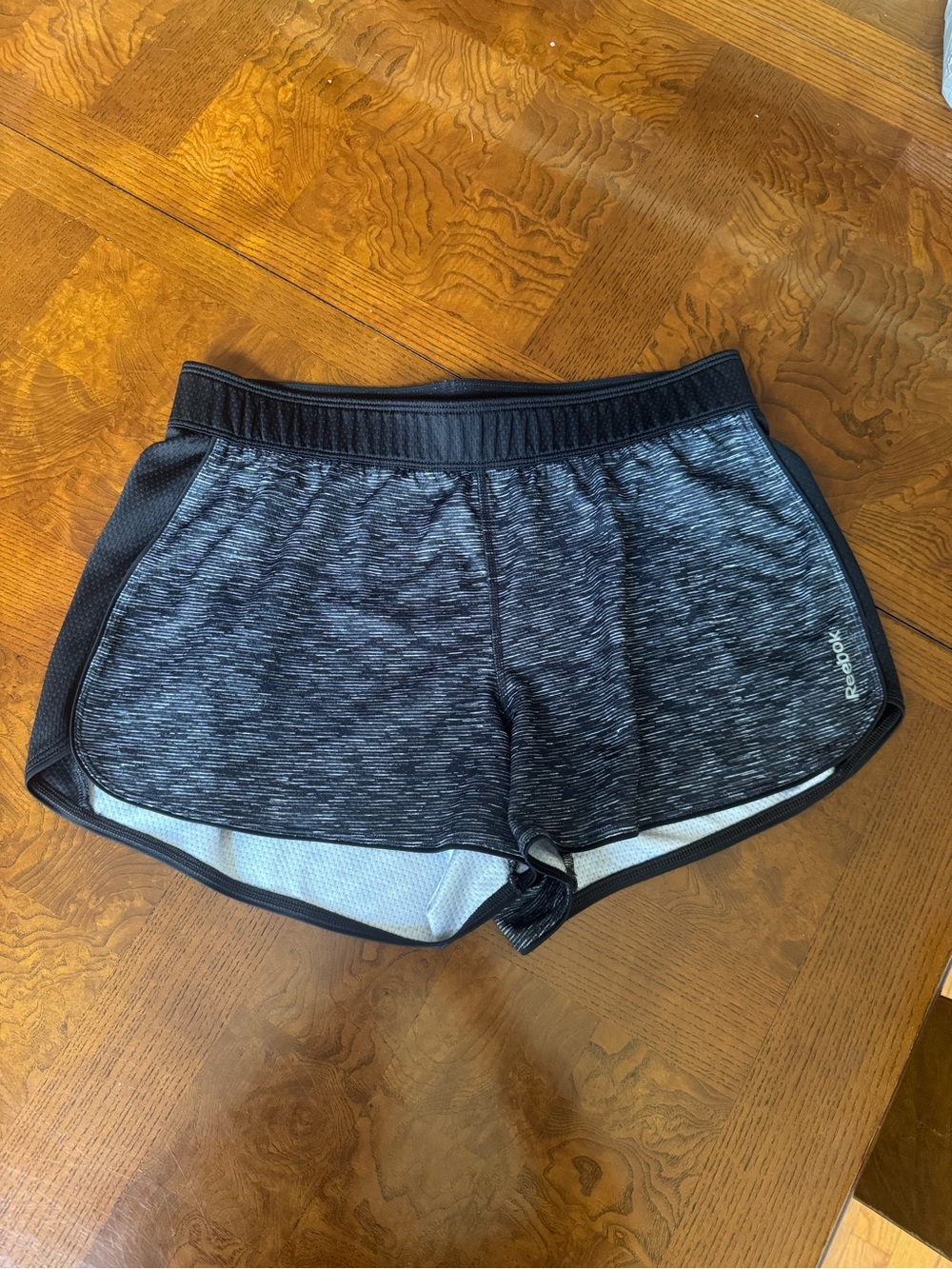 Reebok Women's Black Heather Athletic Shorts